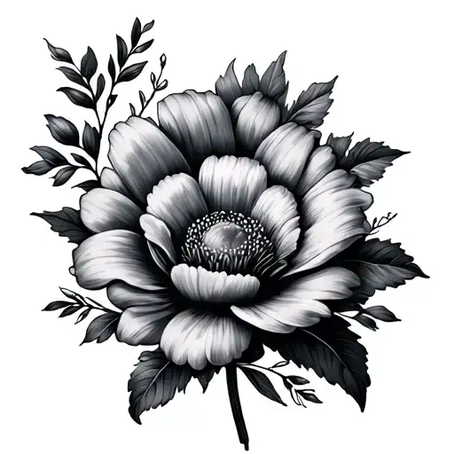 July And April Birth Flower Shoulder