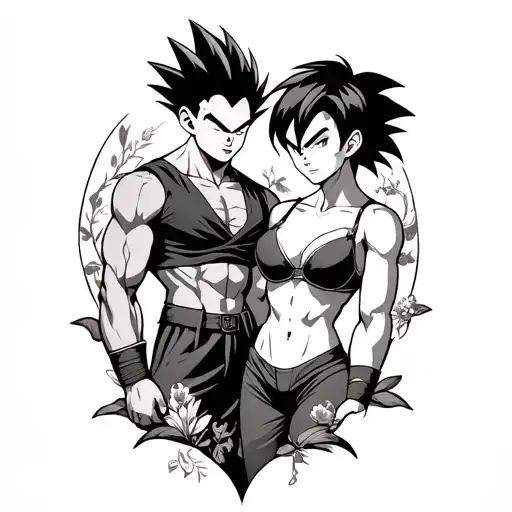Vegeta Bulma Trunks And Bra