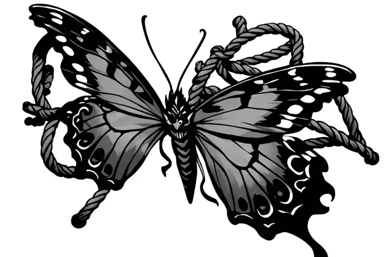 Butterfly And Ropes With Demon Pirate Sexy