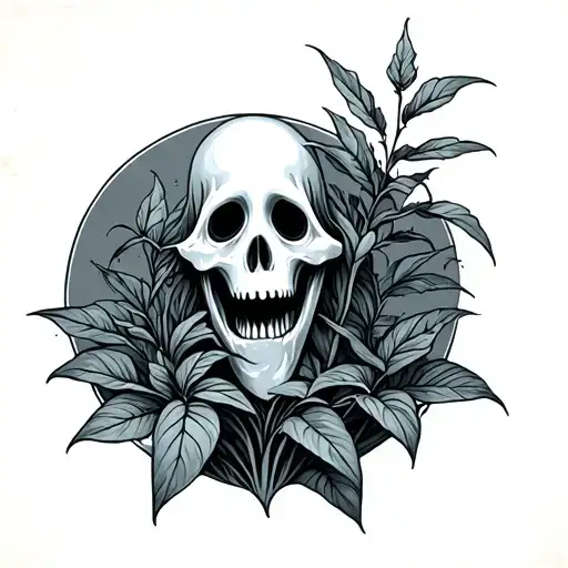 Ghost With Plant Growing