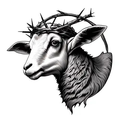 Lamb With Crown Of Thorns
