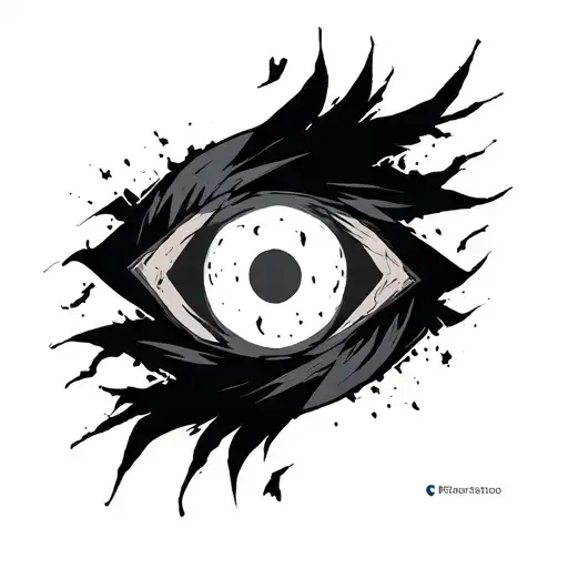 Sasuke Curse Mark With Itachi Sharingan Design