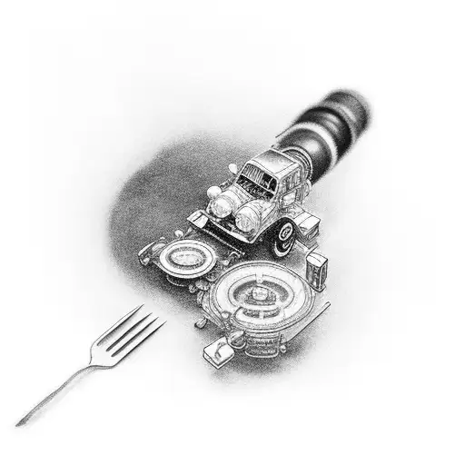 A Microbiologist Examining A Classic Car Under A Microscope