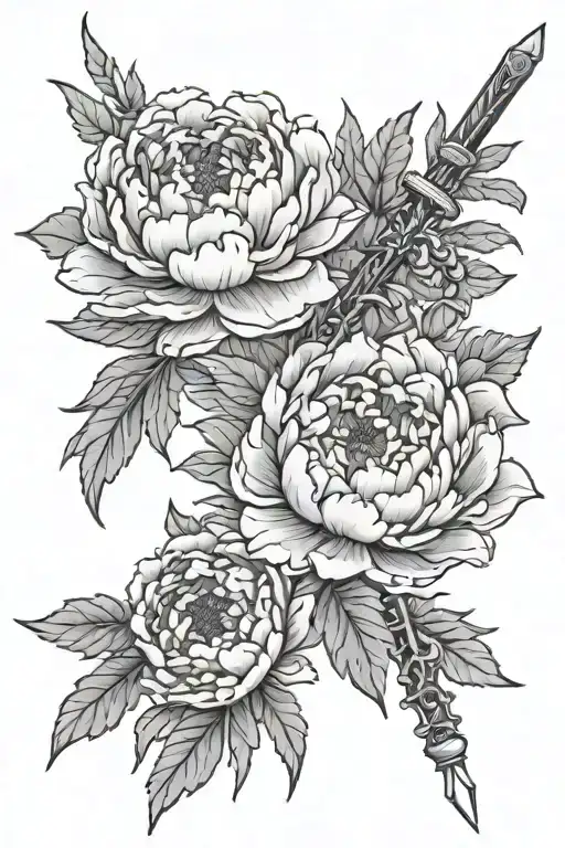Sword Peony Flowers