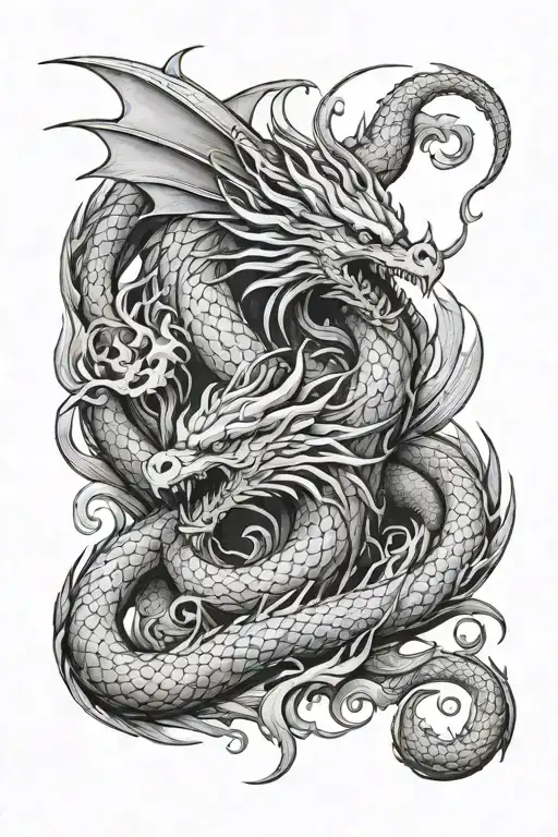 Dragon And Phoenix Emerging