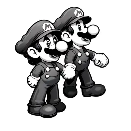 Mario Bros As A Couple