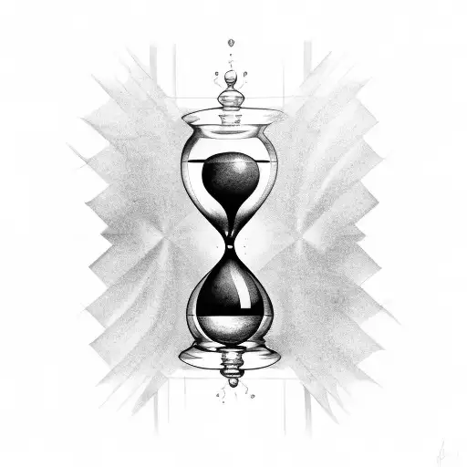 Hourglass Tattoo That Represents Change And New Life