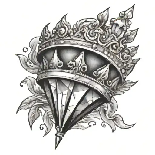 Diamond With Crown