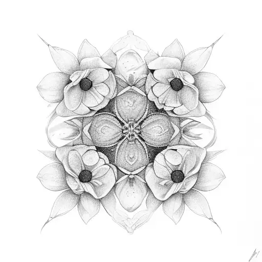 Word Breathe In The Stern Of A Flower With Butterflies