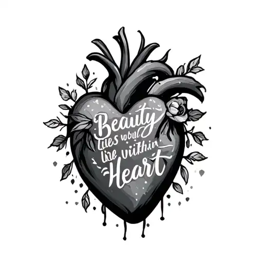 Beauty Lies Within The Heart Quote