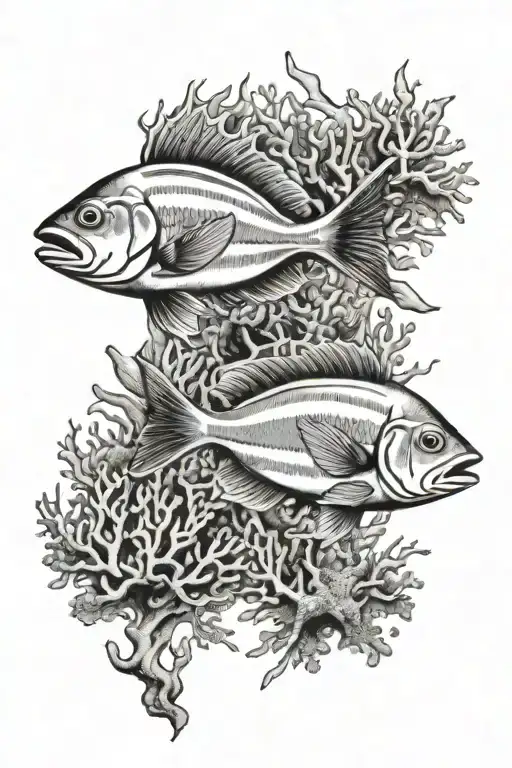 Ocean Fish In A Coral Reef