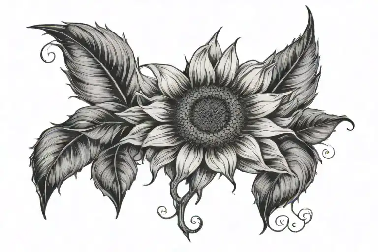 Coordinates With Sunflower Surrounded