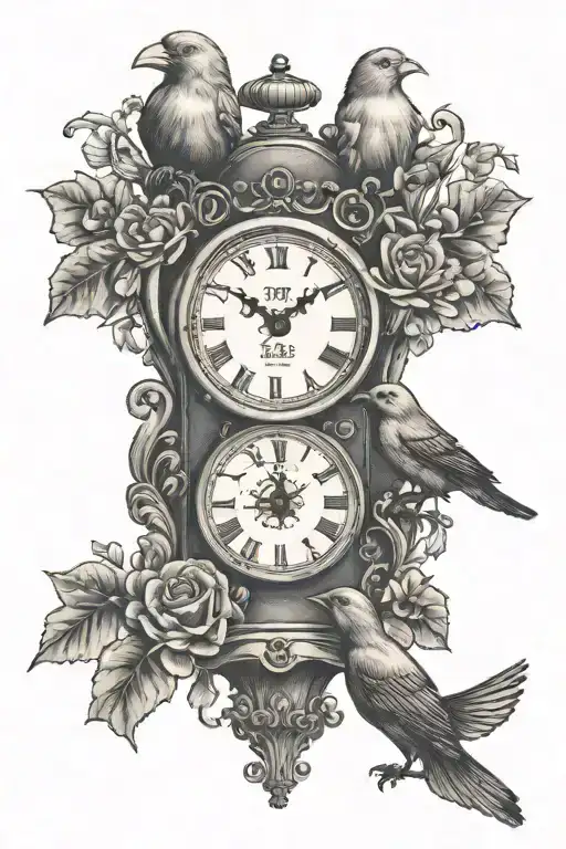 Canary With A Clock And The Date April 8 2003