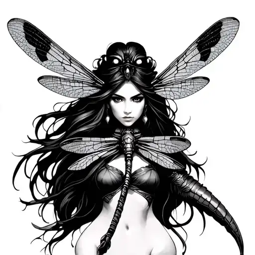 Dragonfly Warrior Woman