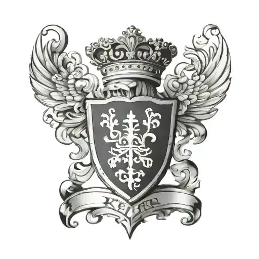 Kerr Family Crest Abstract Representation