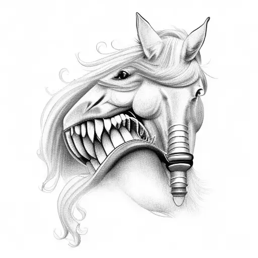 A Horse With Dental Implants