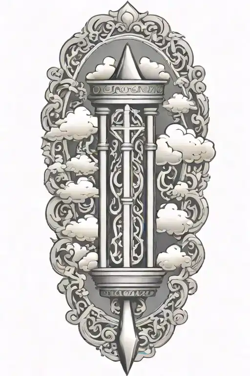 Jewish And Hebrew Pillar Of Fire And Pillar Of Cloud Background