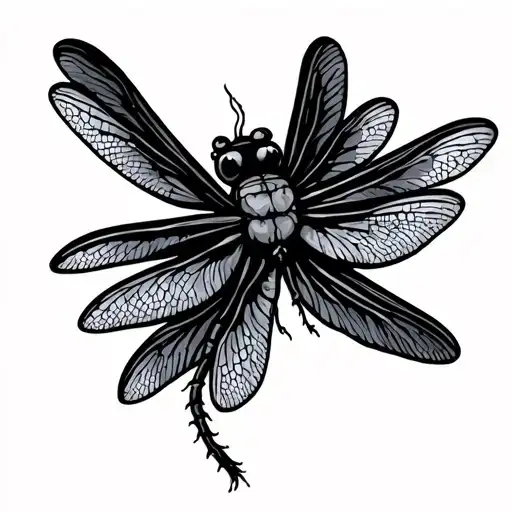 Drumstick Dragonfly Flying