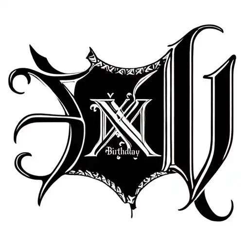 Roman Numerals Birthday Date