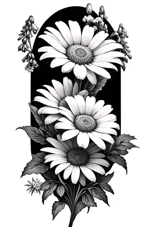 Daisy And Delphinium Flower Bouquet