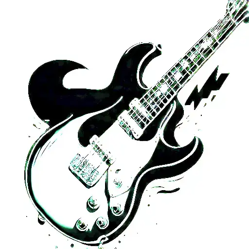 Guitar With Heartbeat Beating