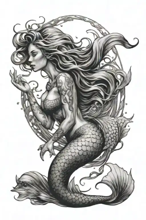 Mermaid Swimming