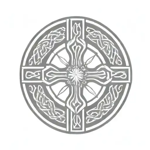 Celtic Cross In A Circle