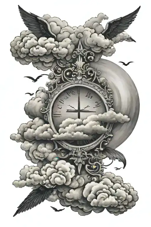 Bible Verse With Clouds Surrounding