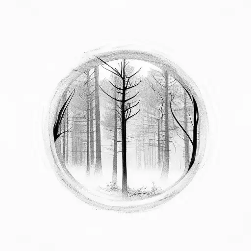 Forest In A Circle