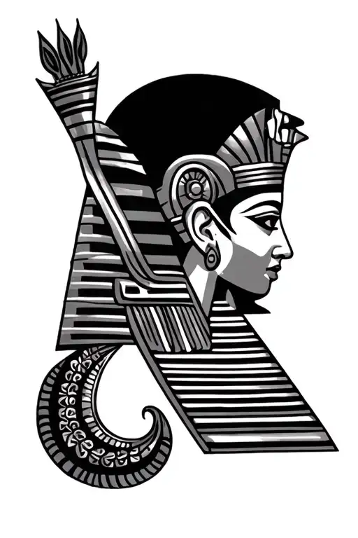 Egyptian And Inaya Cartridge In Hieroglyph In