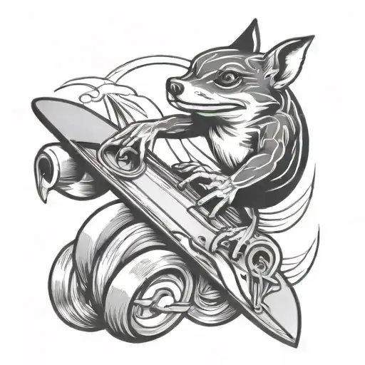 Animal Surfing On A Wrench