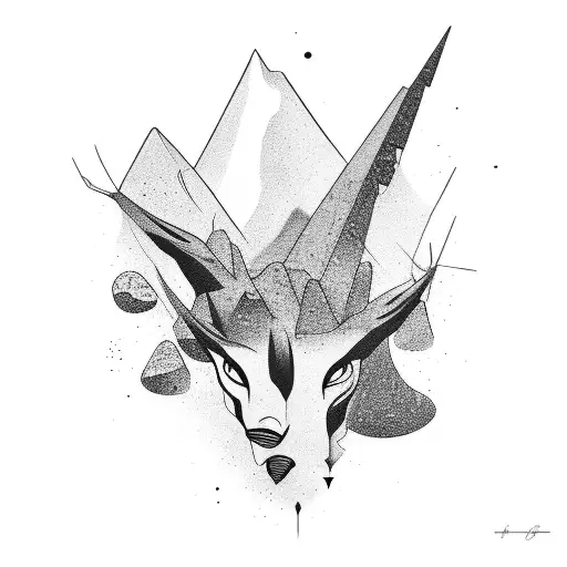 Abstract Black Tattoo Mountain Related With Majority Of Tattoo Black