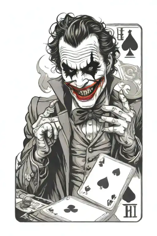 Joker Ha Ha Ha With Joker Playing Card