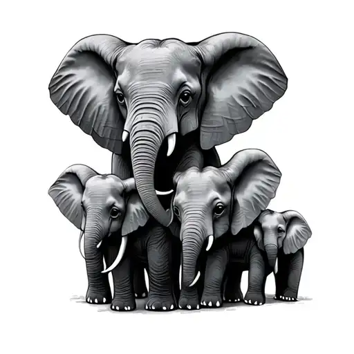 Elephant Family 4 Children