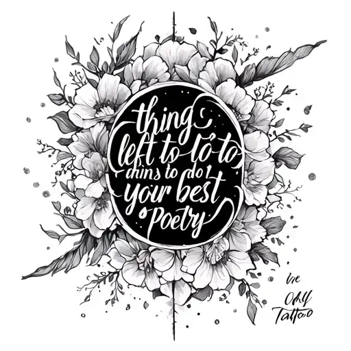 The Only Thing Left Is To Do Your Best Writing Poetry In Old Handwriting