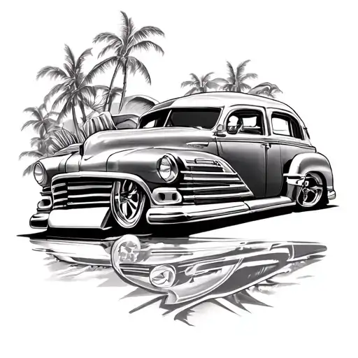 Lowrider Car Chicano