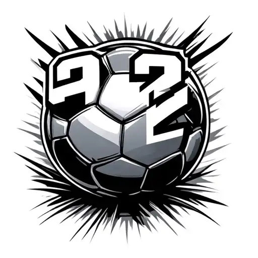 Soccer And Number 92