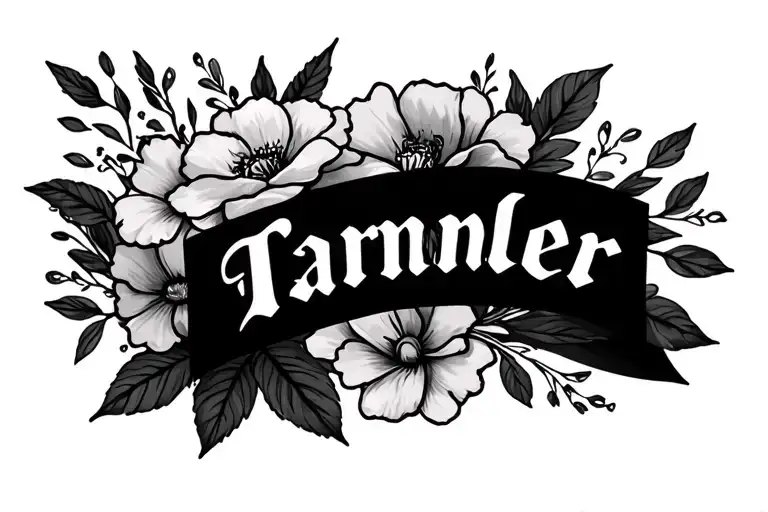 Cover Up Name With Flowers