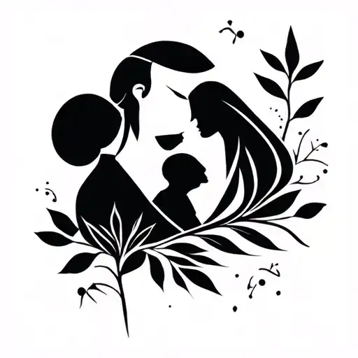 Mother And Son Minimalist