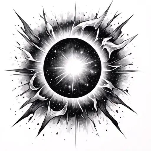 Madness And Reality Mixed With A Galaxy