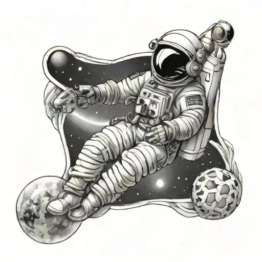Astronaut Floating