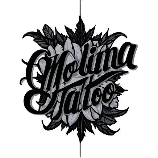 Black Lettering Molina