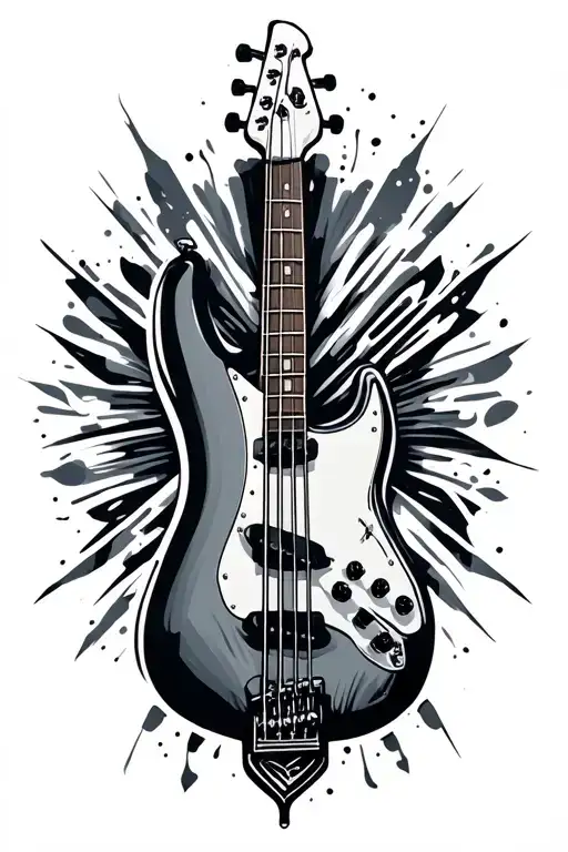 Full Length Bass Guitar Made