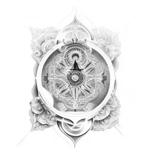 Hourglass With Intricate Details Symbolizing The Concept Of Karma