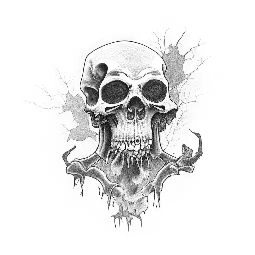 Grim Reaper With Rotting Face