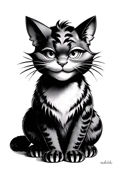 Cheshire Cat From Alice Cartoon