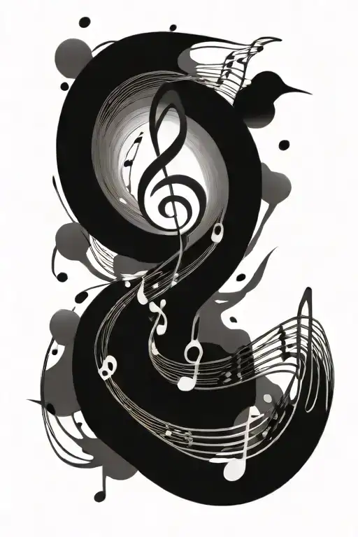 Music Notes Floating