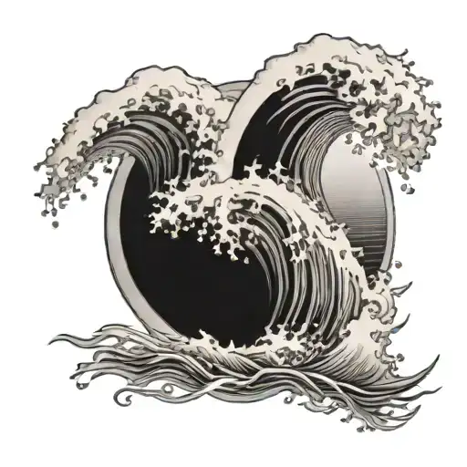 Ocean Waves Crashing