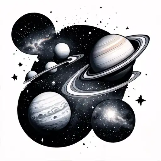 Space Planets Stars And Nebulas