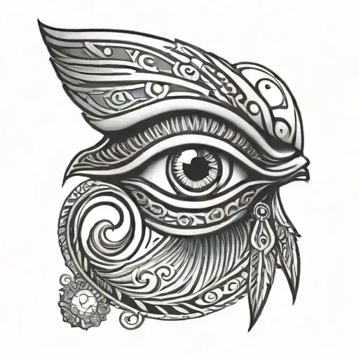 Horus Eye Symbol Integrated
